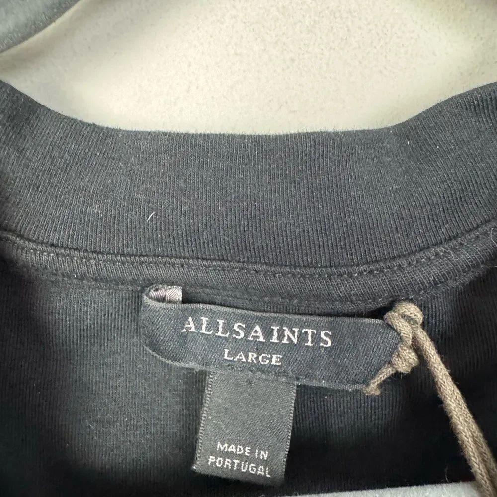 ALL SAINTS | NEW Mika Black Structured Shoulder Sleeveless Dress Women’s Size L - Picture 6 of 12